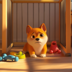 mid15125 pixar 3d style a very sad shiba inu puppy inside a pla 77fd5c17 245e 40db 8f55 fef0cb678f49